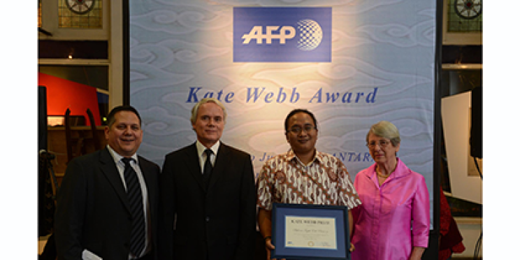 Le prix Kate Webb de l’AFP à un journaliste indonésien pour un reportage en Syrie