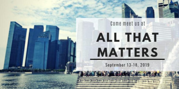 Meet AFP at All That Matters in Singapore, 13-18 September 2019